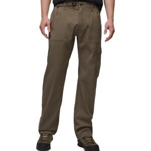 PrAna Stretch Zion Straight Cargo Pants UPF 50+ Water Repellent Roll Mud M 36x32